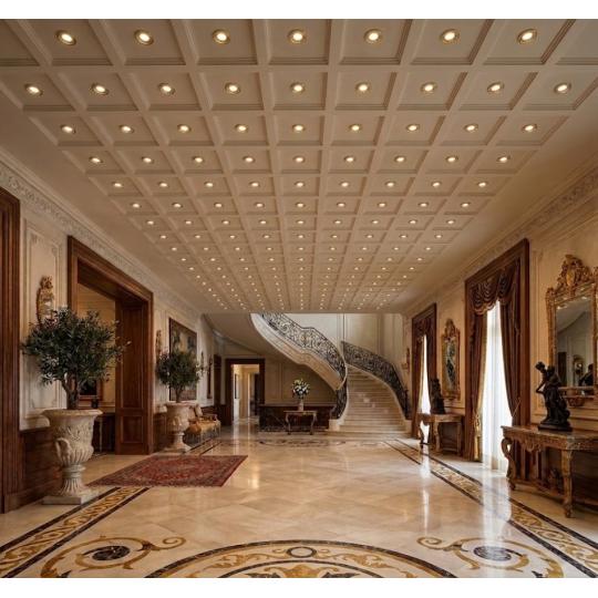 villa zlata klasicky nastavitelny stropny zabudovatelny smerovy bod obciansky zamok elegantny medeny lampa osvetlenie.jpg